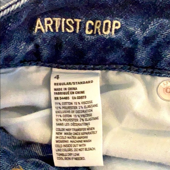 NWOT American Eagle Artist Crop Jeans - Picture 5 of 5